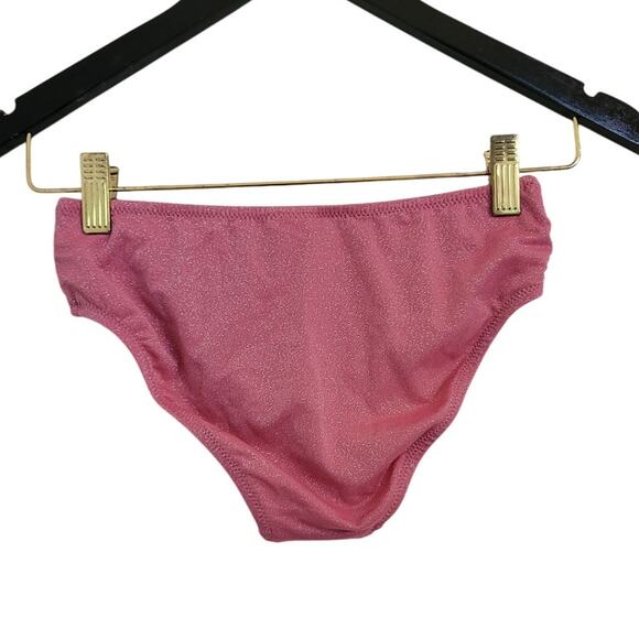 NWOT J. Crew Crewcuts Girls Pink Shimmer Bikini "Bottom Only" 12 - Picture 3 of 4